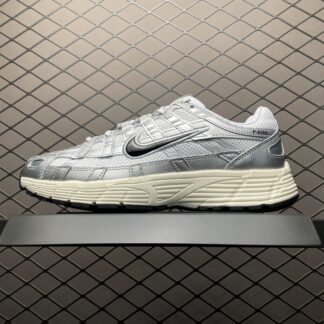 Nike P-6000 White Metallic Silver Flat Silver Black CD6404-105