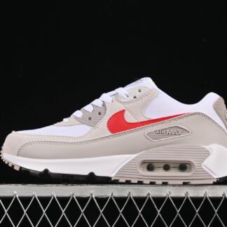 Nike Air Max 90 White College Grey Vast Grey University Red DM0029-113