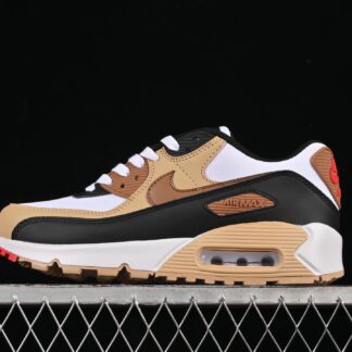 Nike Air Max 90 Phantom Black Fire Red Light British Tan DH8010-005