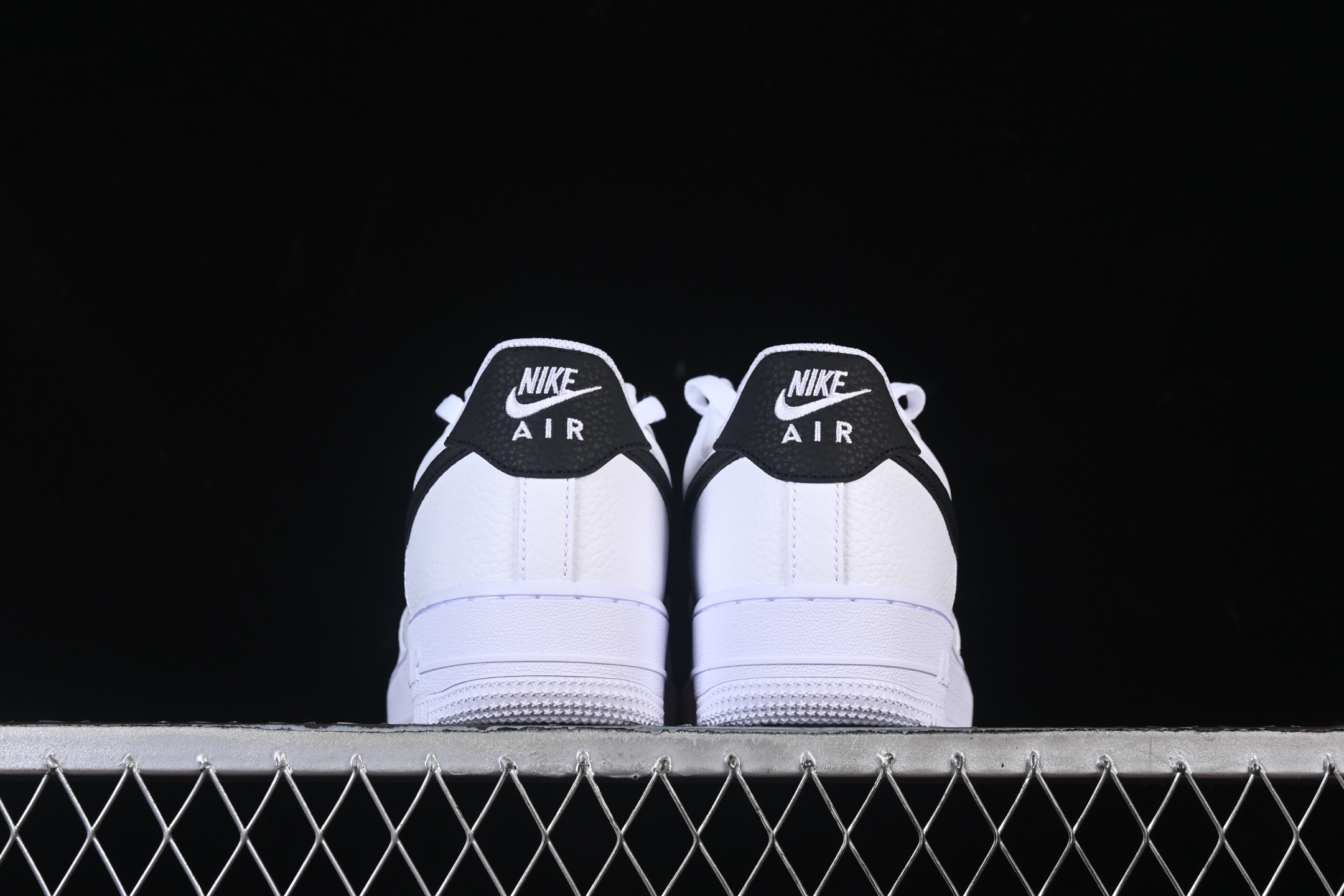Nike Air Force 1 Low '07 White Black Pebbled Leather CT2302-100 – Image 5