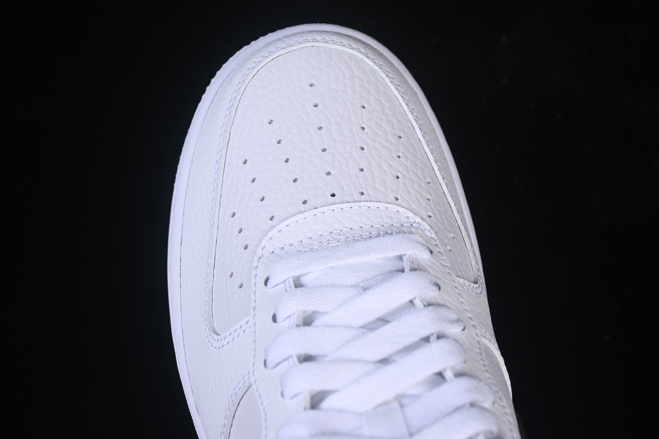 Nike Air Force 1 Low '07 White Black Pebbled Leather CT2302-100 – Image 9