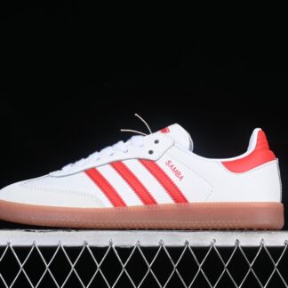 adidas Samba OG White Solar Red Gum