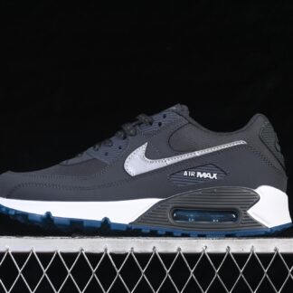 Nike Air Max 90 Reflective Swoosh Anthracite Industrial Blue FV0381-001