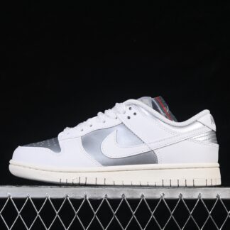Nike Dunk Low Next Nature Sheer Lace Metallic Platinum