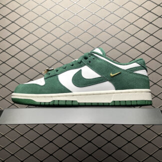 Nike Dunk Low Gorge Green Gold Mini Swoosh IB4417-100