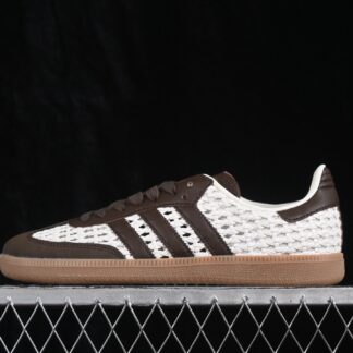 adidas Samba OG Basketweave Cream White Earth Strata IH9373