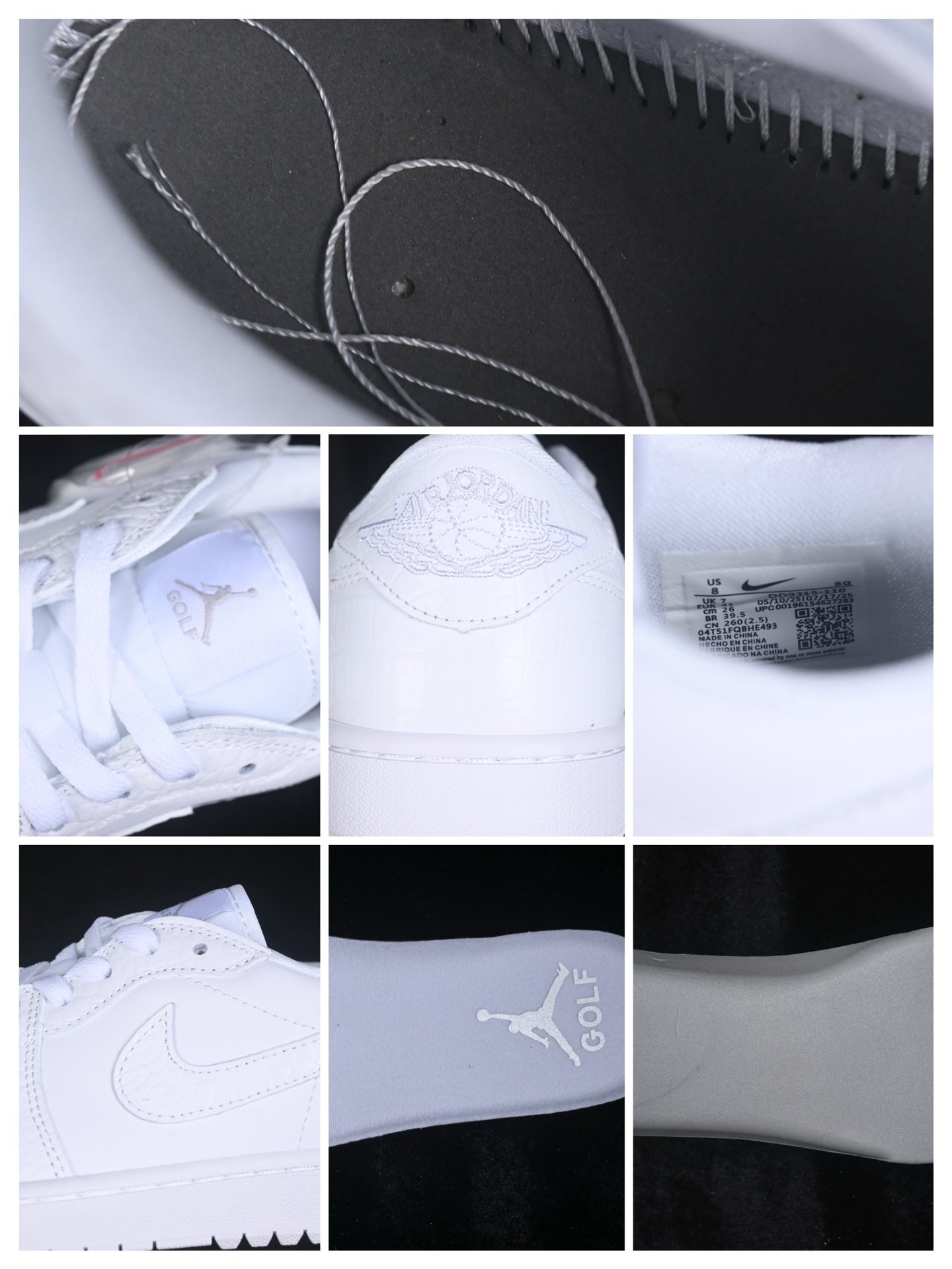 Jordan 1 Retro Low Golf White Croc DD9315-110 – Image 5