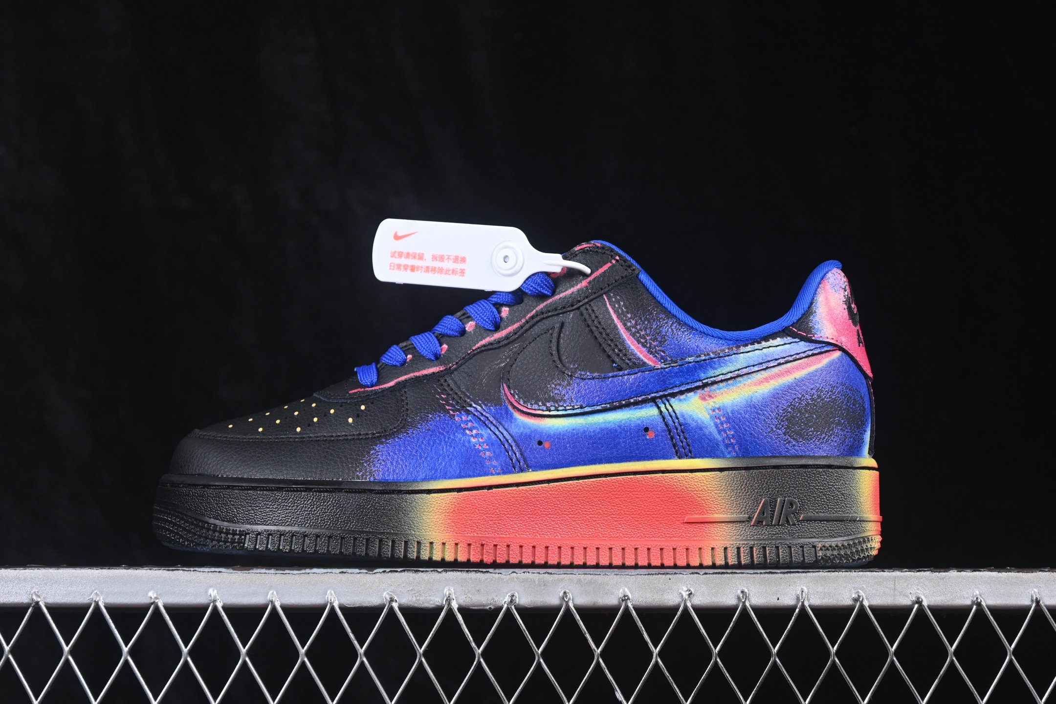 Nike Air Force 1 Low Retro Heat Map Black Racer Blue IB6834-001
