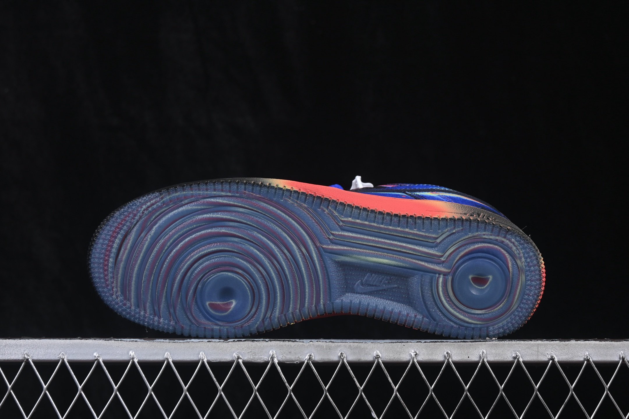 Nike Air Force 1 Low Retro Heat Map Black Racer Blue IB6834-001 – Image 3