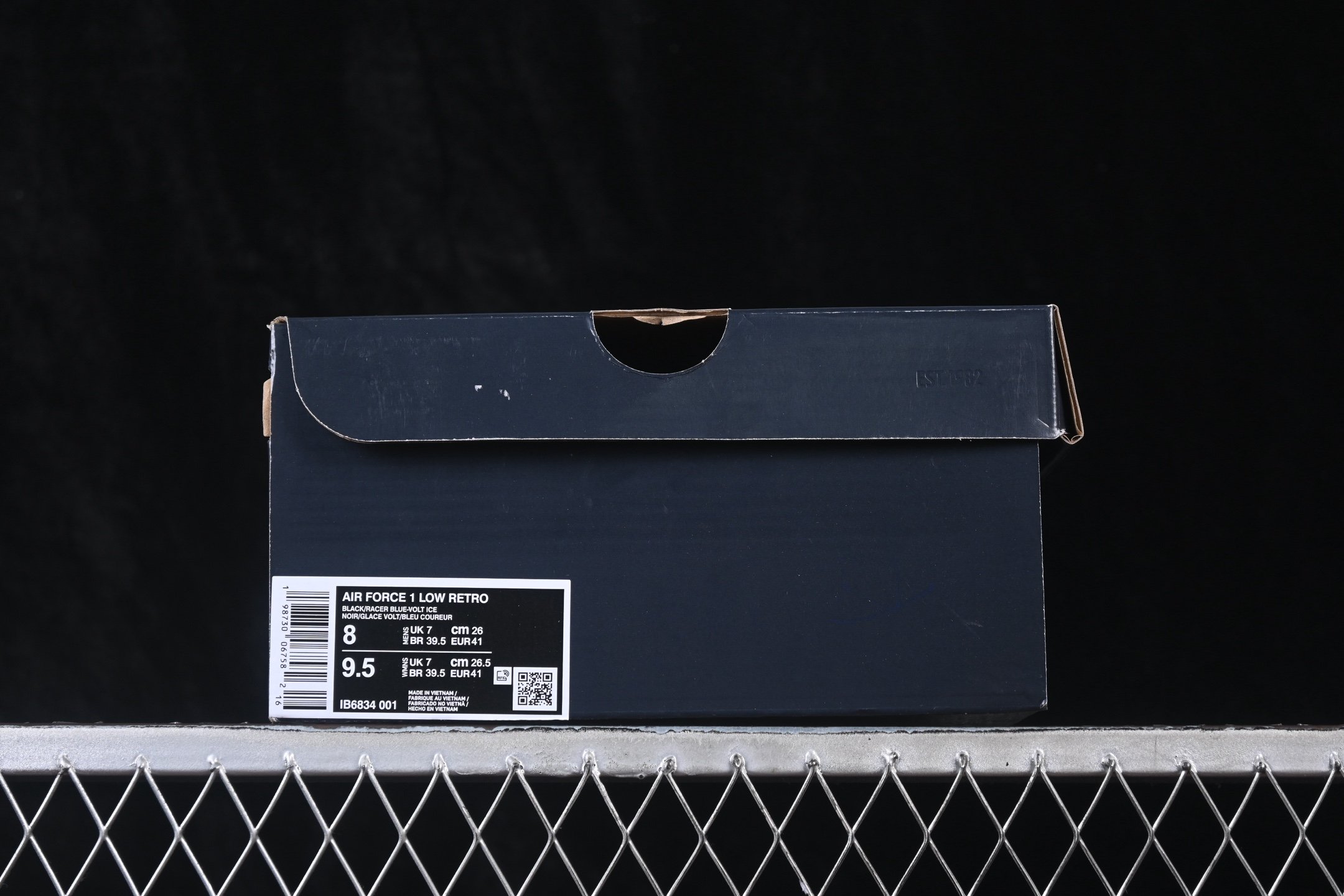 Nike Air Force 1 Low Retro Heat Map Black Racer Blue IB6834-001 – Image 8