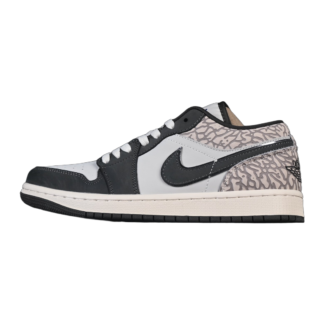 Jordan 1 Low SE Sail Deep Pewter Elephent Print IU2268-100