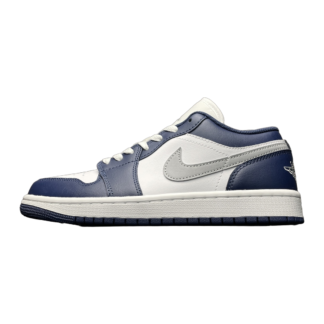 Jordan 1 Low Wolf Grey Midnight Navy 553558-141