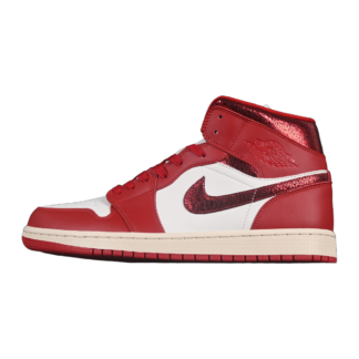 Jordan 1 Mid SE Red Cracked Leather HJ9337-106