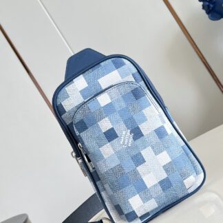 Louis Vuitton Avenue Slingbag Indigo Blue in Cavas M28589