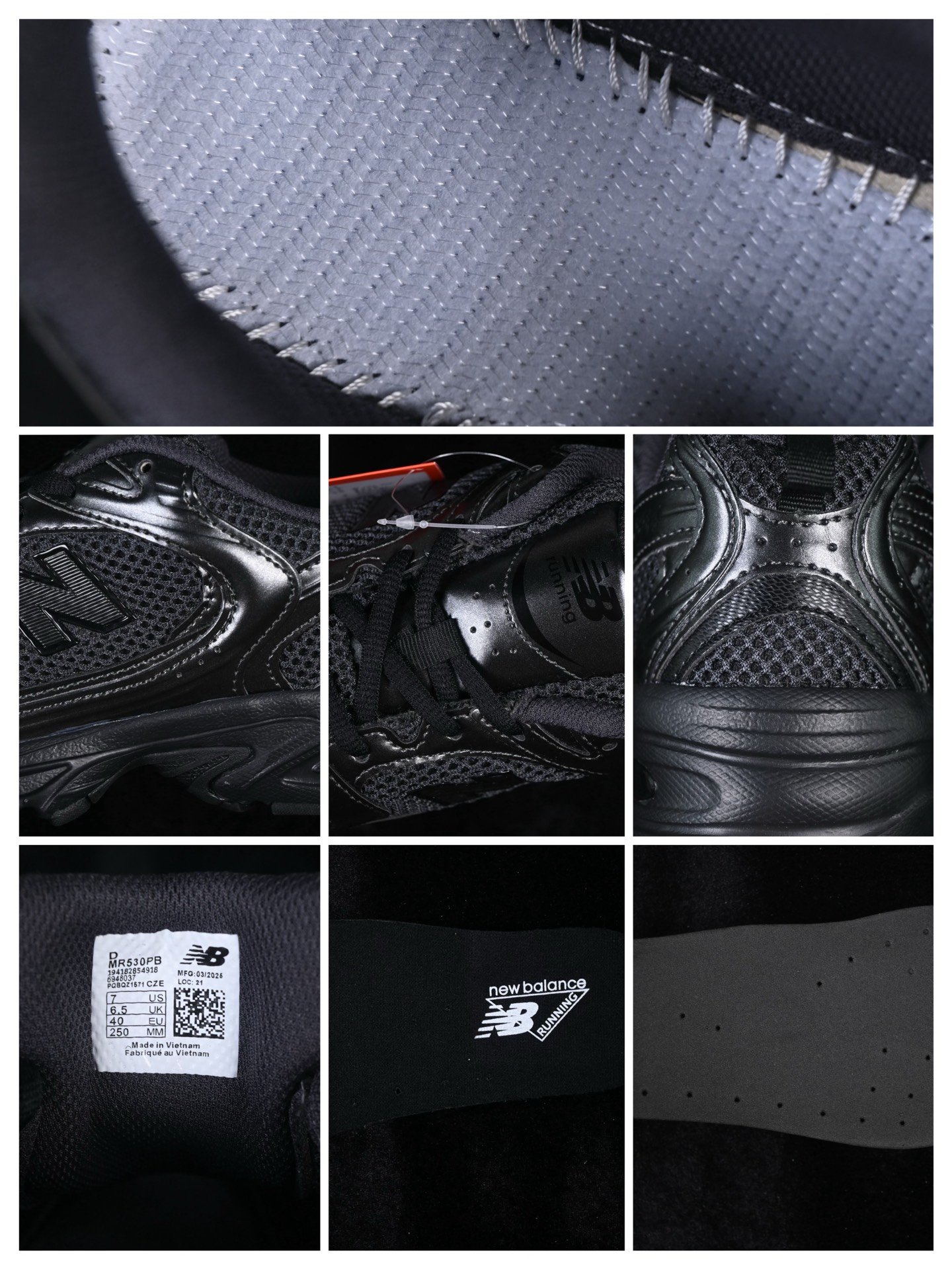New Balance 530 Black Dark Grey MR530PB – Image 9
