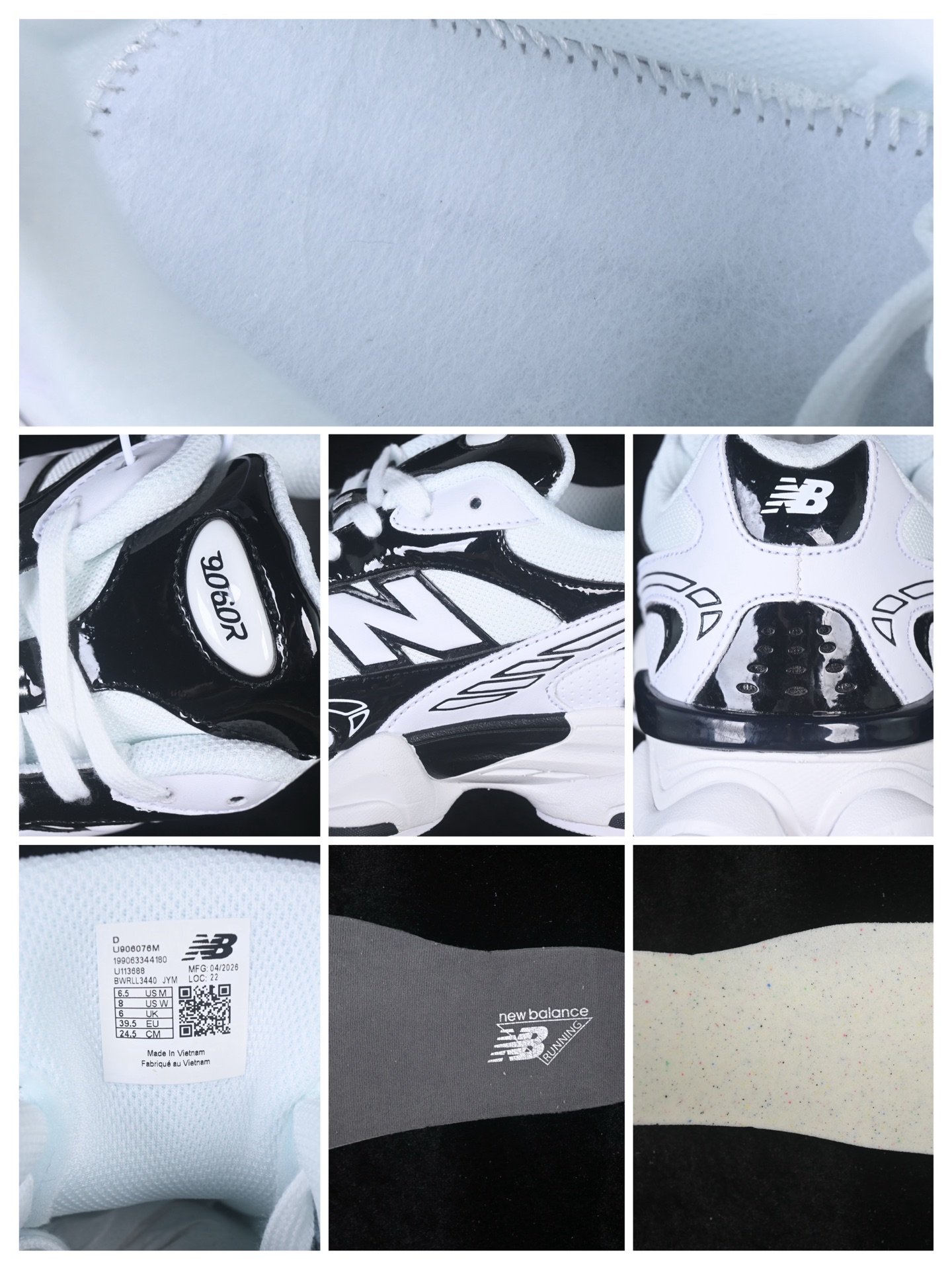New Balance 9060R Black White U906076M – Image 2
