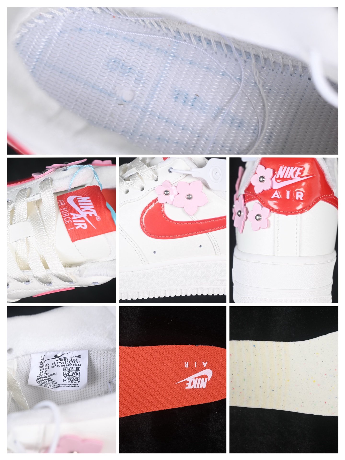 Nike Air Force 1 Low '07 Florette White Wolf Grey IR8637-101 – Image 10