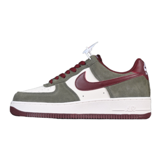 Nike Air Force 1 Low '07 LV8 Cargo Khaki Pale Ivory Dark Team Red FQ8714-302