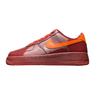 Nike Air Force 1 Low Patent Leather Dark Team Red Safety Orange IO4489-601