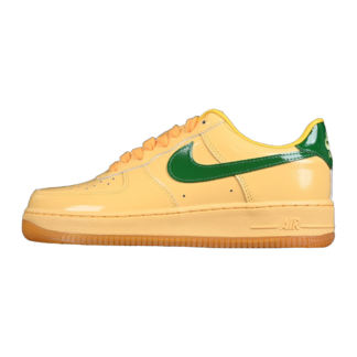 Nike Air Force 1 Low Patent Leather Topaz Gold Pine Green IO4489-700