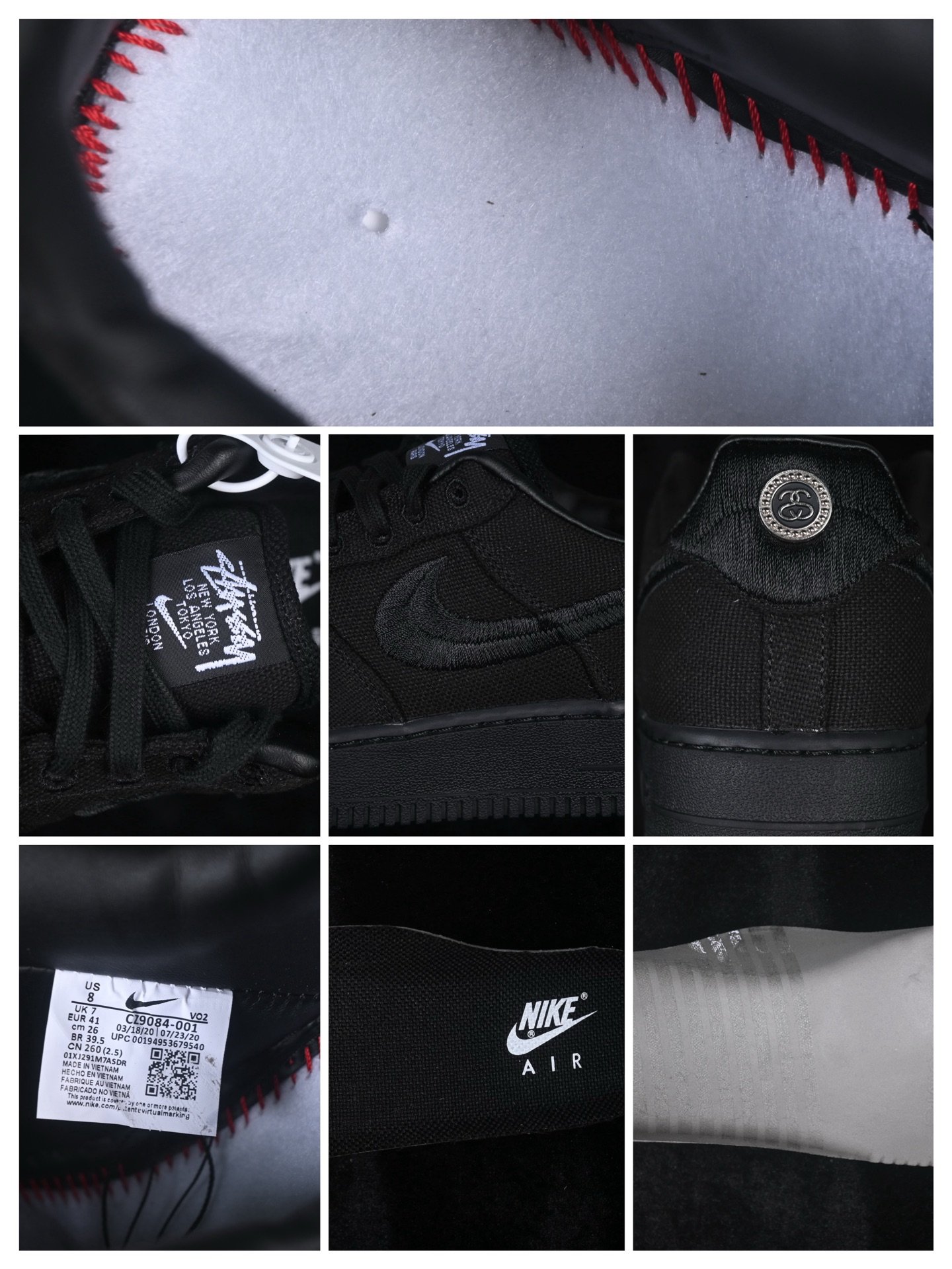 Nike Air Force 1 Low Stussy Black CZ9084-001 – Image 9