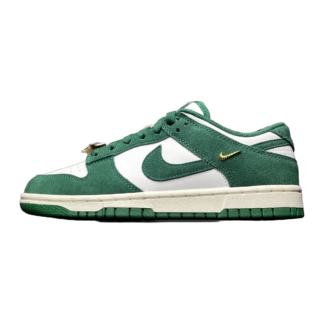 Nike Dunk Low Gorge Green Gold Mini Swoosh IB4417-100