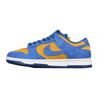 Nike Dunk Low SE Panda-Monium Court Blue Yellow Ochre Suede IH7648-700