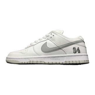 Nike SB Dunk Low Supreme 94 White Metallic Silver HQ8487-100