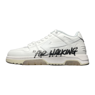 OFF-WHITE Out Of Office OOO Low Tops For Walking White Black