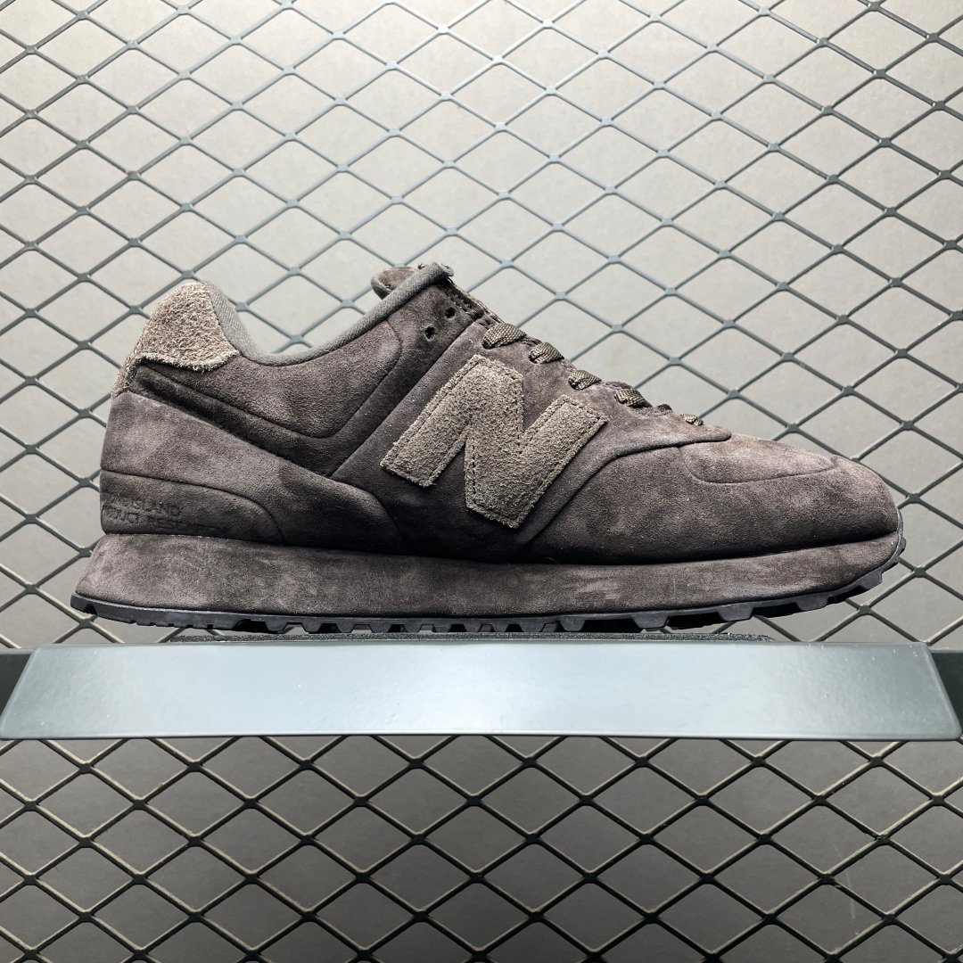 New Balance 574 Legacy Stone Island Ghost Dark Brown U574BSI1 – Image 4