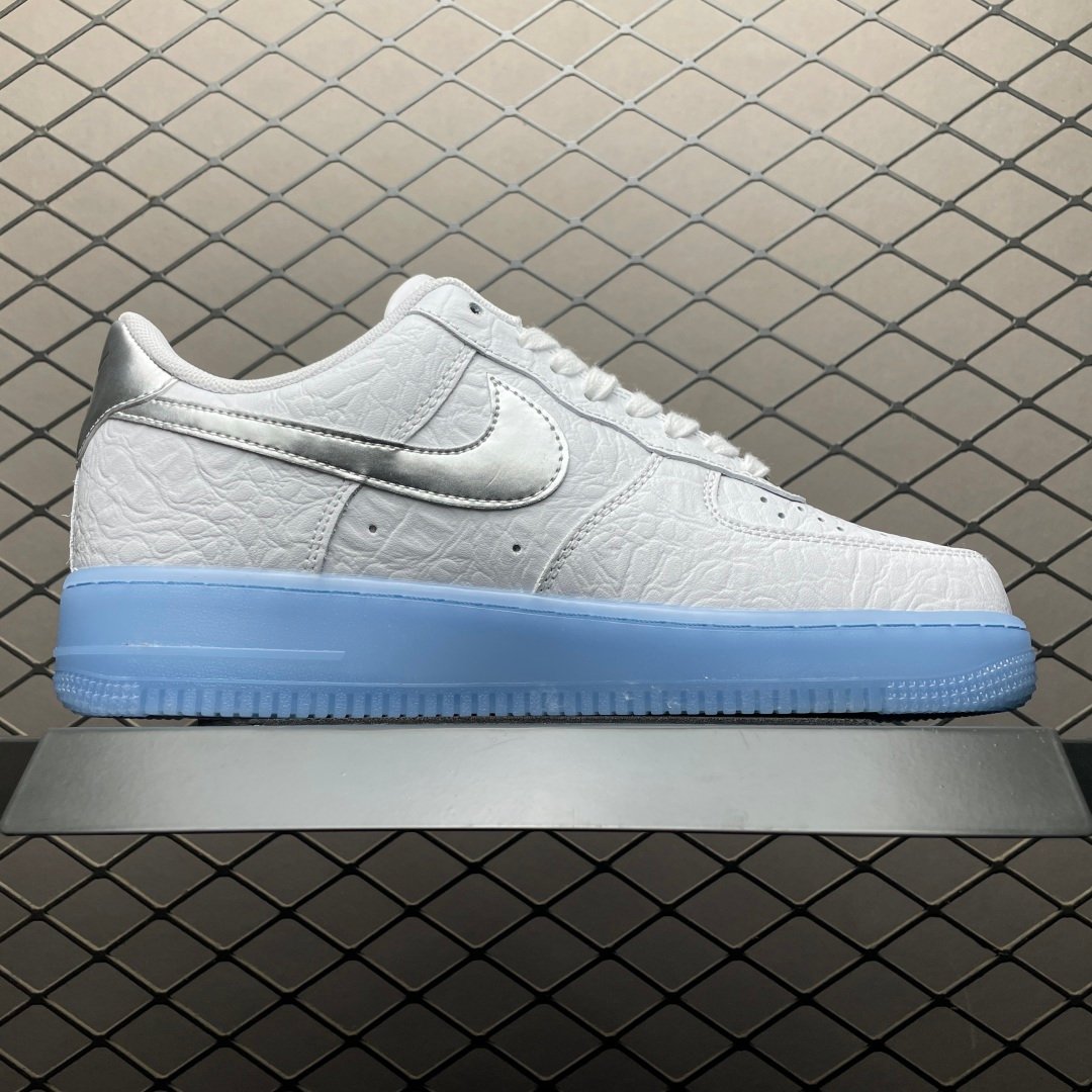 Nike Air Force 1 Low '07 Crocodile White Blue Tint IR1981-100 – Image 4