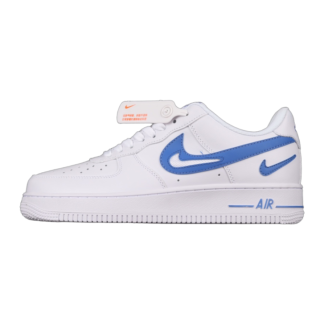 Nike Air Force 1 Low '07 FM Cut Out Swoosh White Game Royal DR0143-100