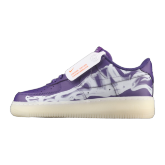 Nike Air Force 1 Low '07 QS Purple Skeleton Halloween CU8067-500
