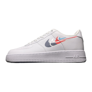 Nike Air Force 1 Low '07 Quadruple Swoosh White Navy Crimson FJ4226-100