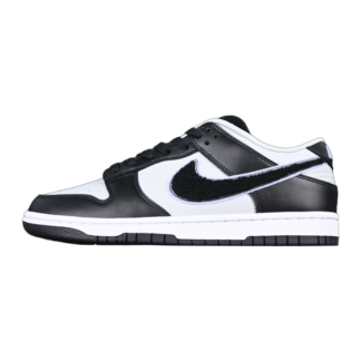 Nike Dunk Low Chenille Swoosh Black Grey DQ7683-001