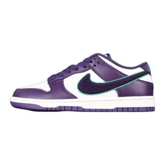 Nike Dunk Low Chenille Swoosh Sail Grand Purple DQ7683-100