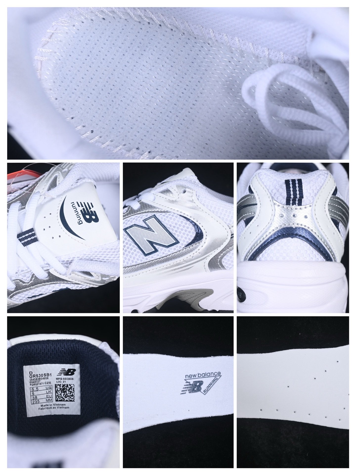 New Balance 530 White Natural Indigo GR530SB1 – Image 10