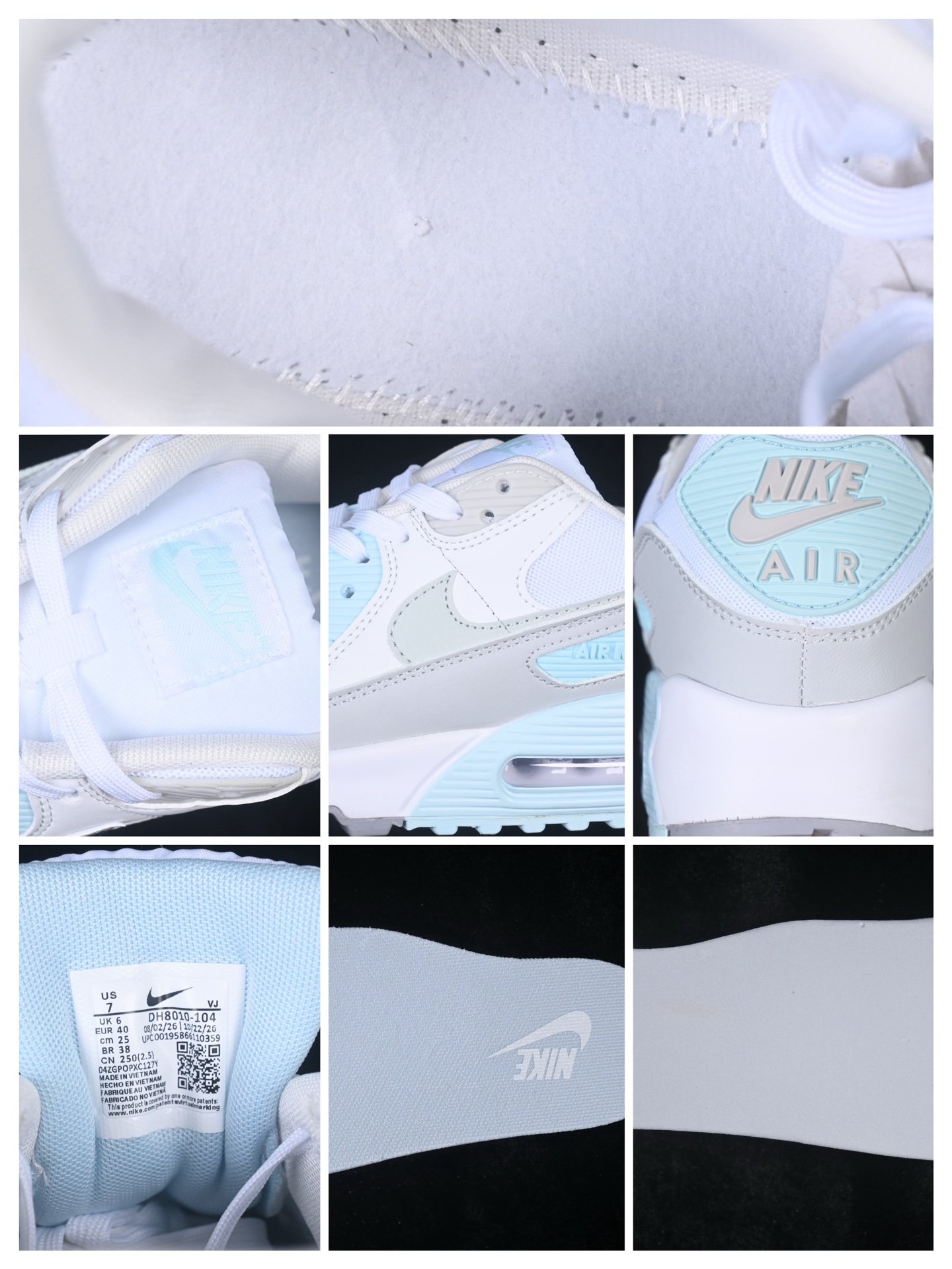 Nike Air Max 90 White Glacier Blue DH8010-104 – Image 10