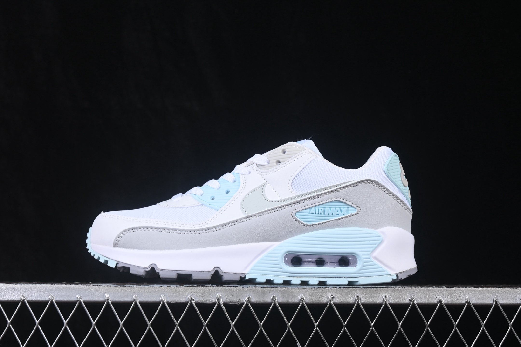 Nike Air Max 90 White Glacier Blue DH8010-104 – Image 2