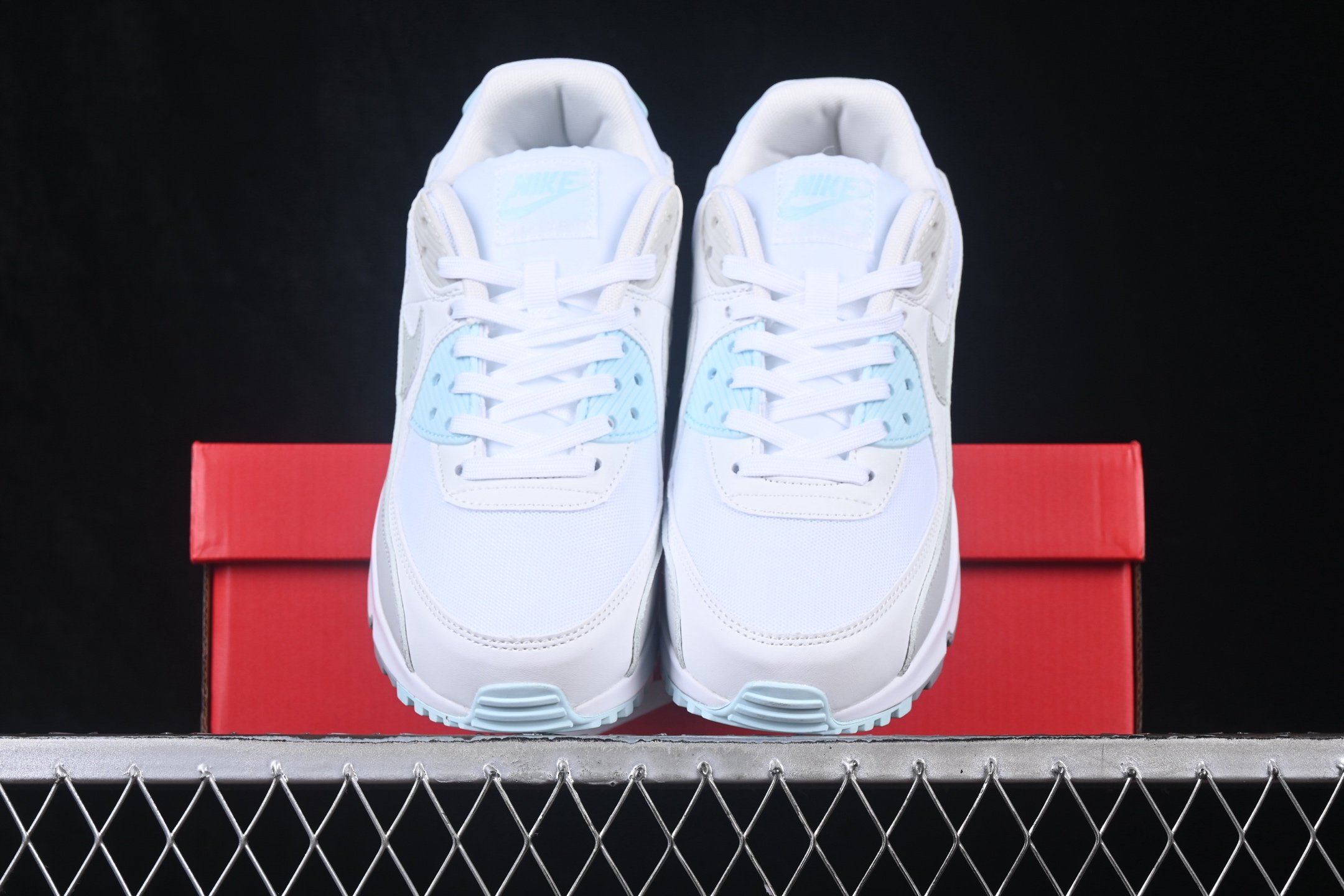 Nike Air Max 90 White Glacier Blue DH8010-104 – Image 5