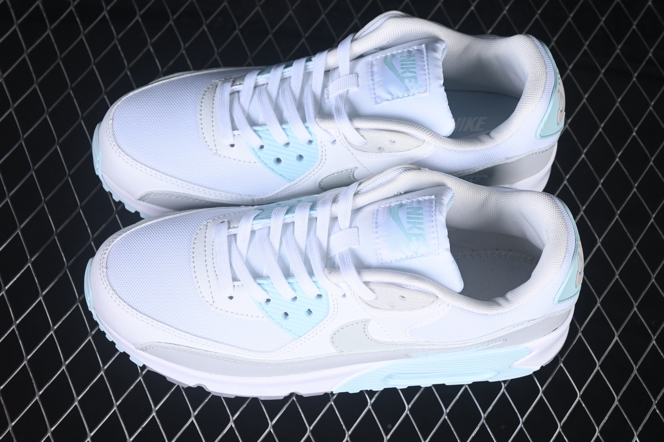 Nike Air Max 90 White Glacier Blue DH8010-104 – Image 6